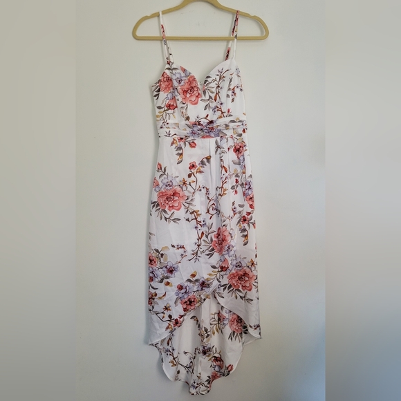 Lulus My Favorite Day Ivory Floral Print Tulip Dress - Picture 5 of 5